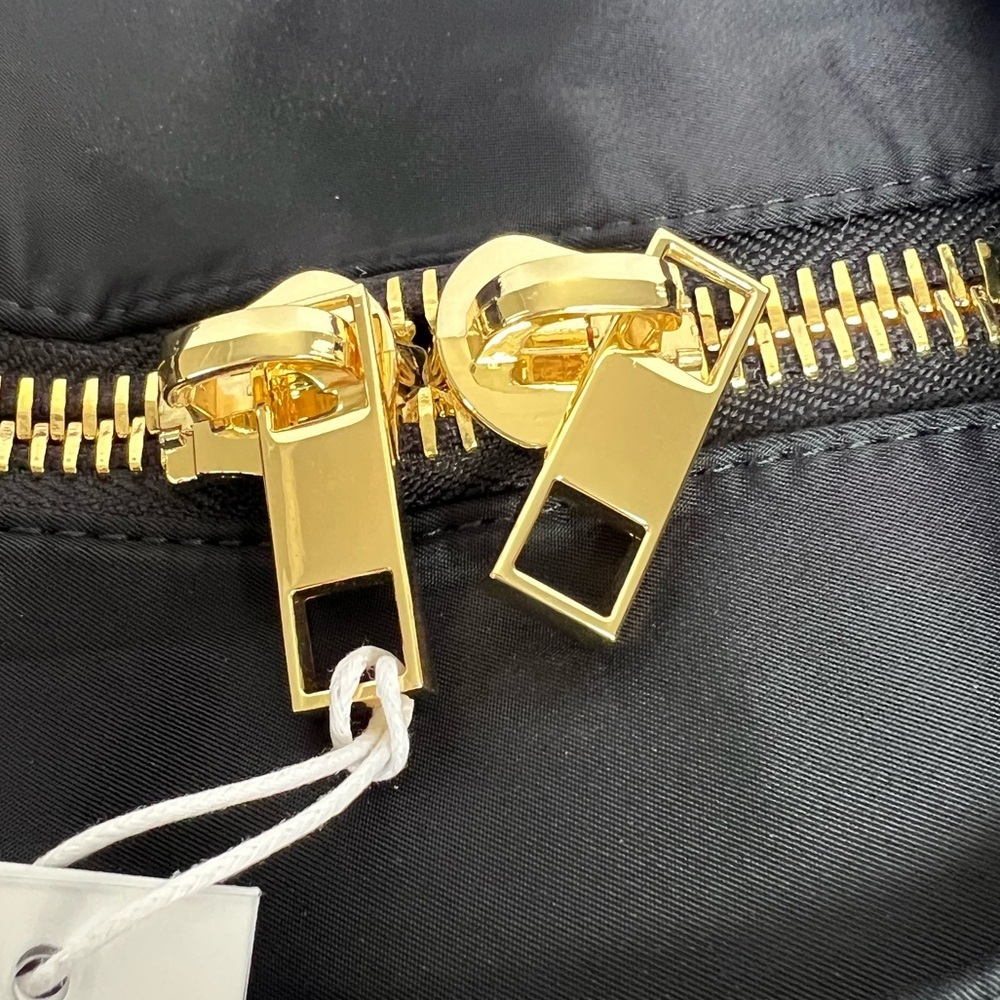 Stoney Clover Lane Noir Black Nylon Duffel Bag with Gold Metal Hardware NWT - Picture 8 of 10